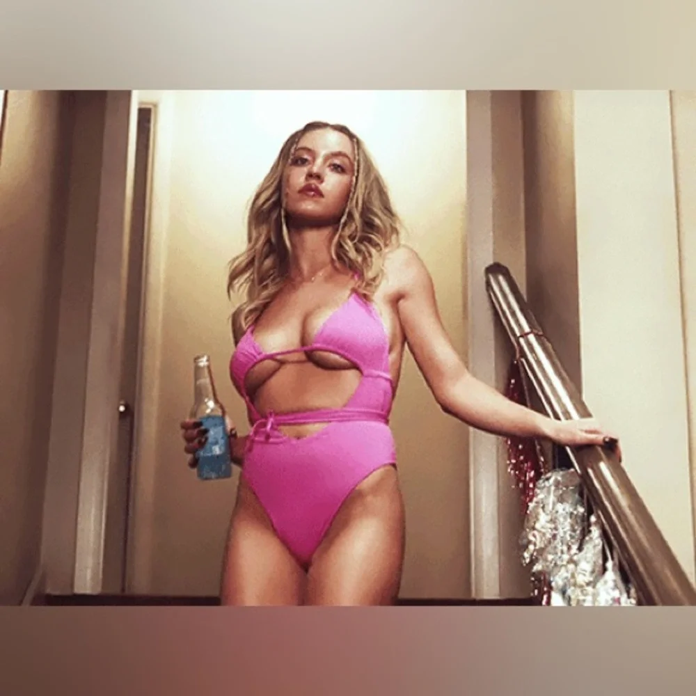 Frankie's Bikinis Black Wrap One-Piece Swimsuit